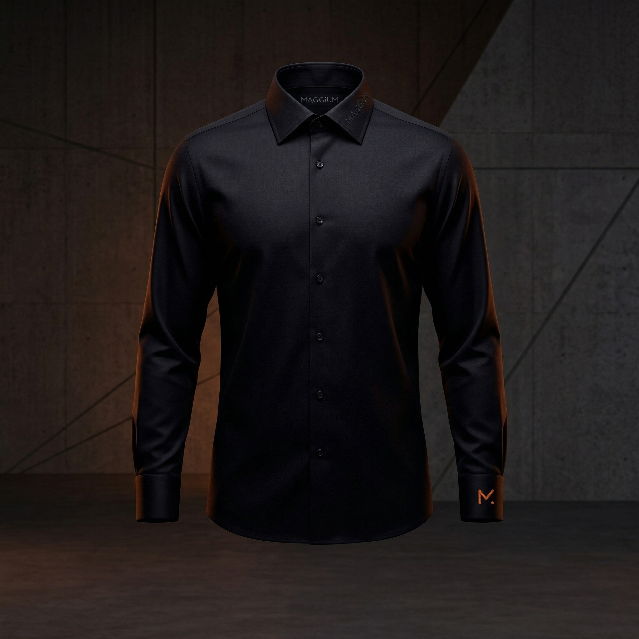 Camisa Social Preta Maggium