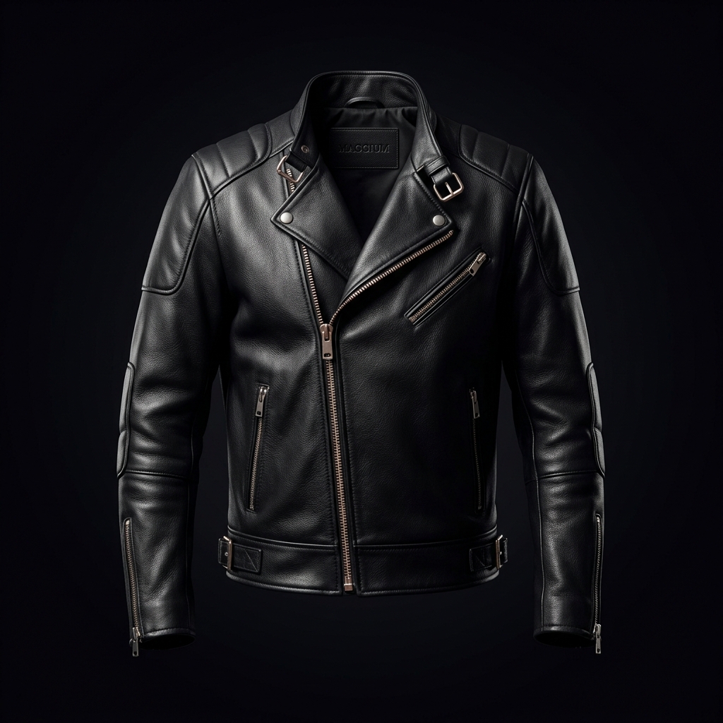 Jaqueta de Couro Maggium