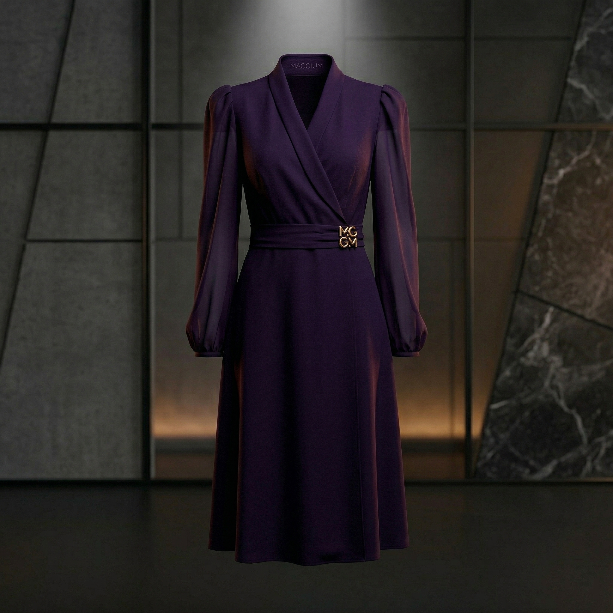 Vestido Cocktail Roxo Maggium